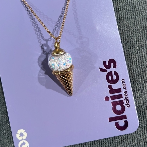 Claire's "Ice Cream Cone" Necklace - Picture 2 of 6